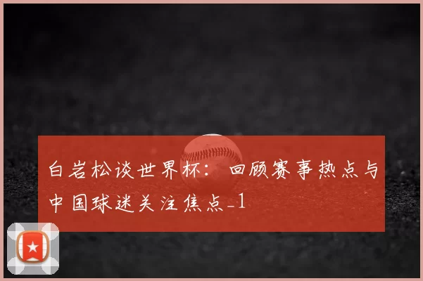 白岩松谈世界杯:回顾赛事热点与中国球迷关注焦点_1