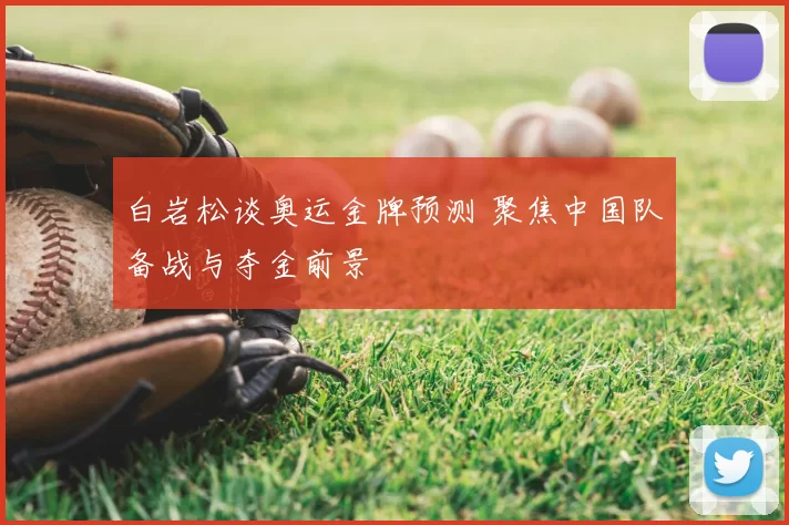白岩松谈奥运金牌预测 聚焦中国队备战与夺金前景