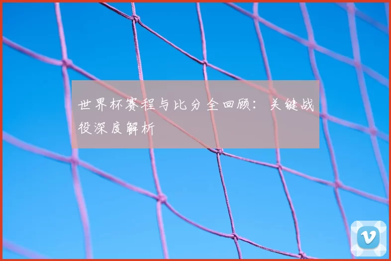 世界杯赛程与比分全回顾:关键战役深度解析