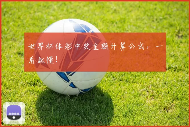 世界杯体彩中奖金额计算公式,一看就懂!