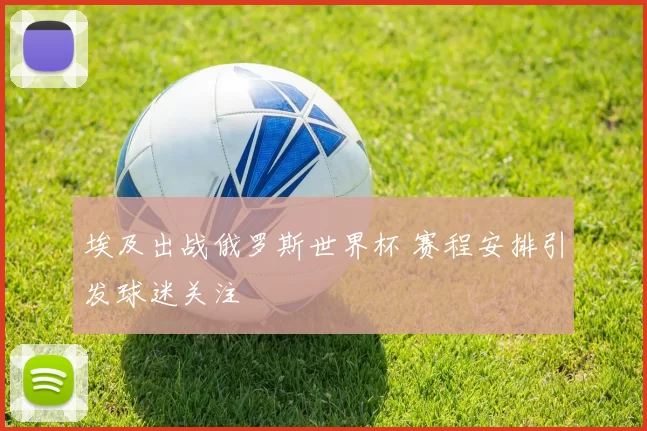 埃及出战俄罗斯世界杯 赛程安排引发球迷关注