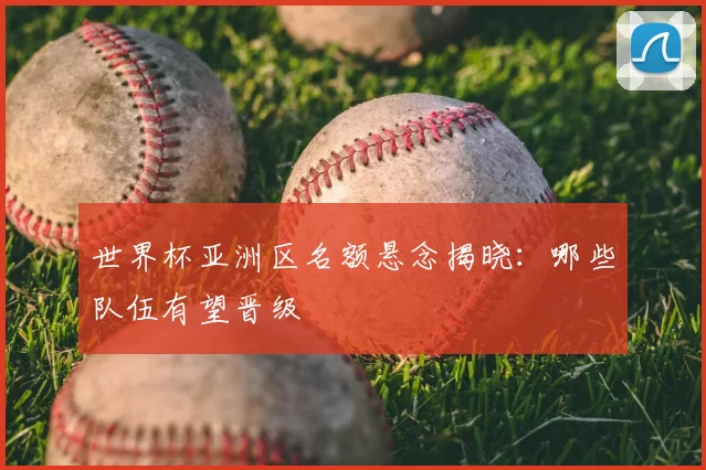 世界杯亚洲区名额悬念揭晓:哪些队伍有望晋级